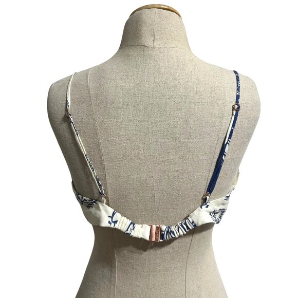 Johanna Ortiz Womens Sz 12 White Afternoon in Fez Linen Crop Bralette Top Cream - Picture 4 of 12